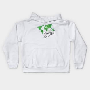 around the world apparel t-shirt design Kids Hoodie